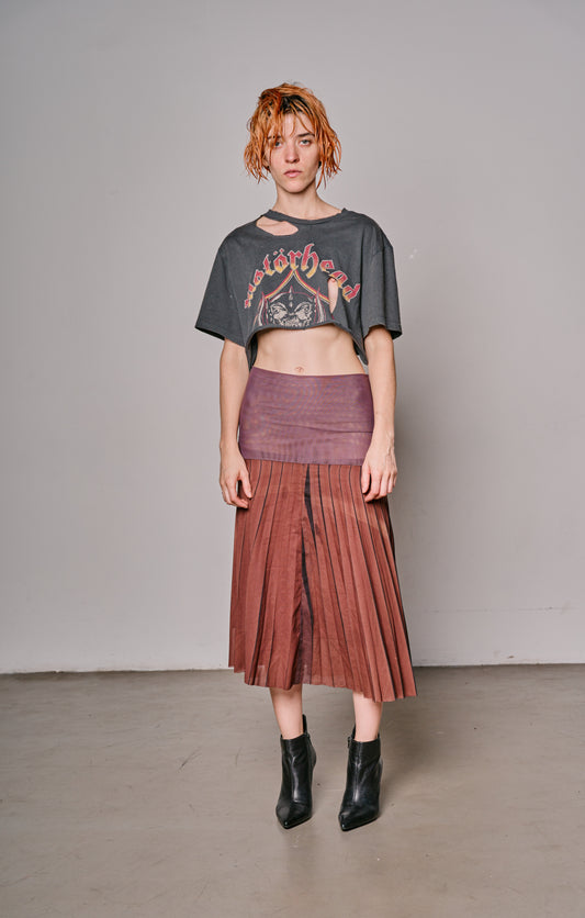 MIDI PLEATE TSHIRT DRESS 12