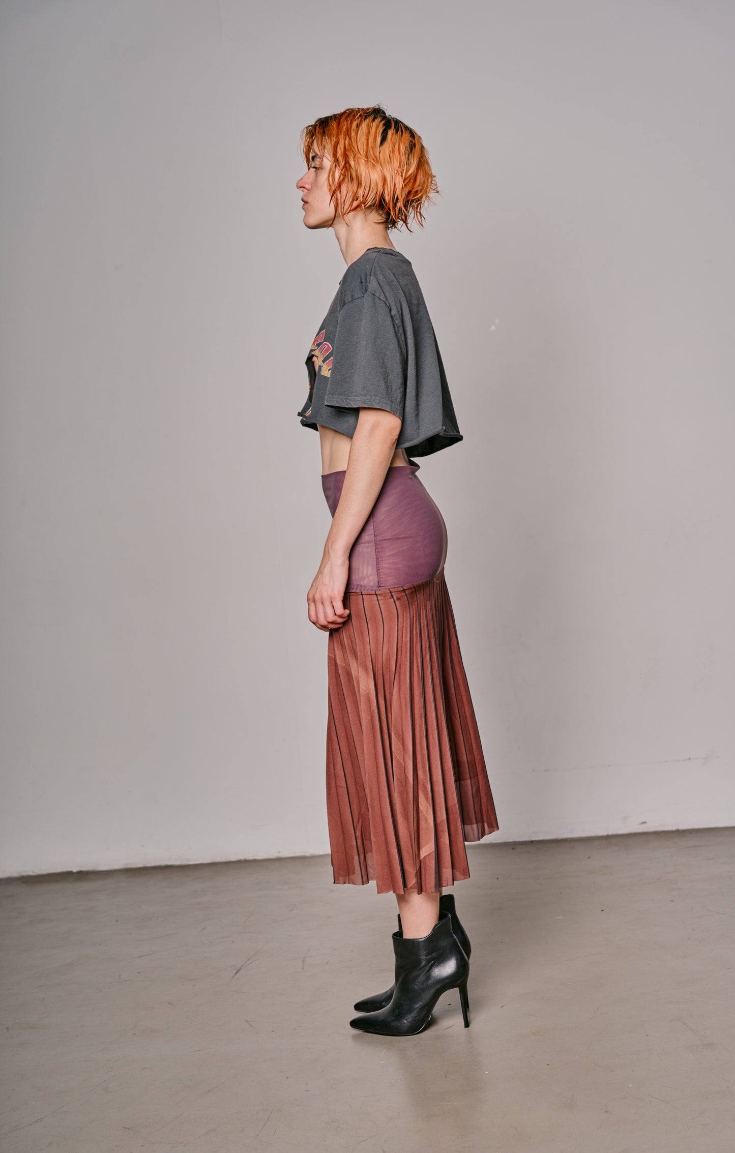 MIDI PLEATE TSHIRT DRESS 12