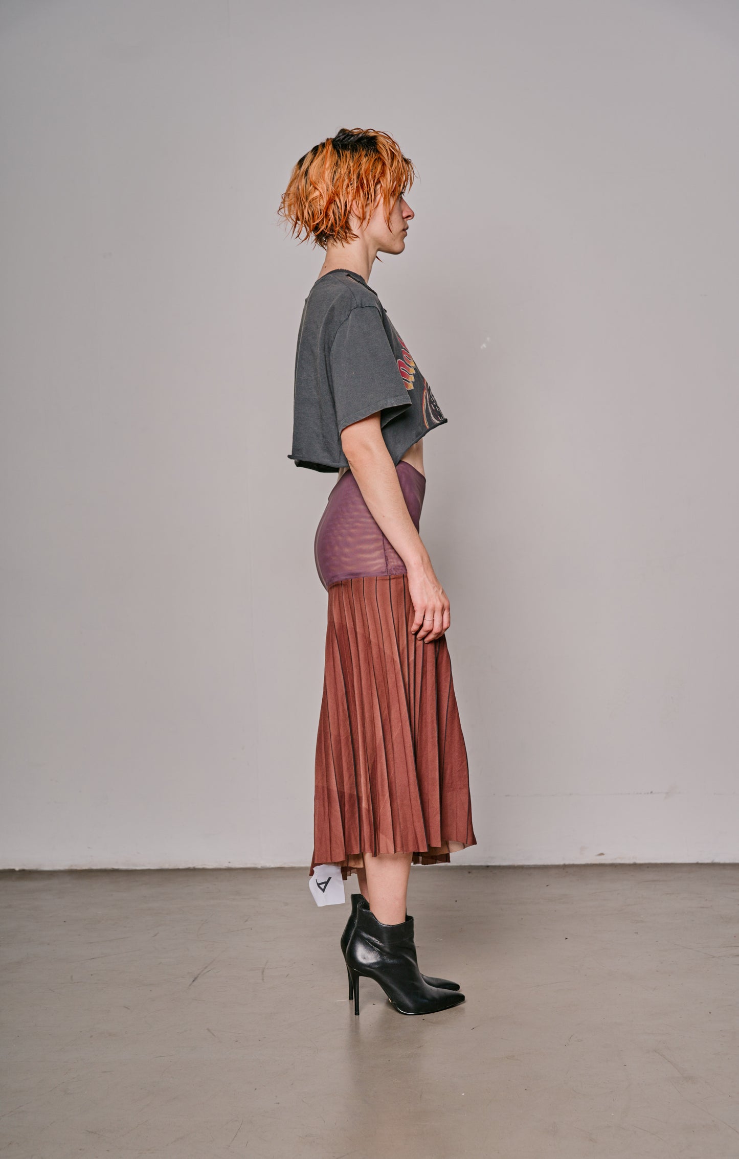 MIDI PLEATE TSHIRT DRESS 12