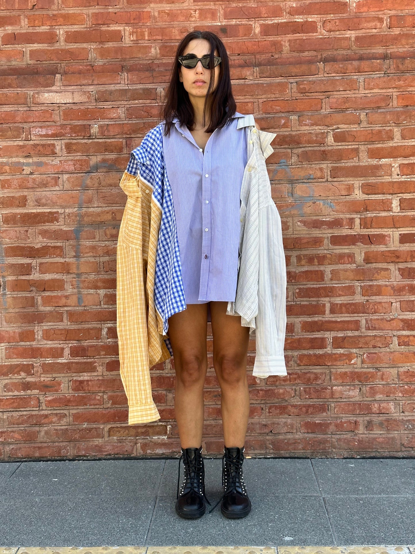 4-in-1 Experimental Cotton Shirt With Zipper