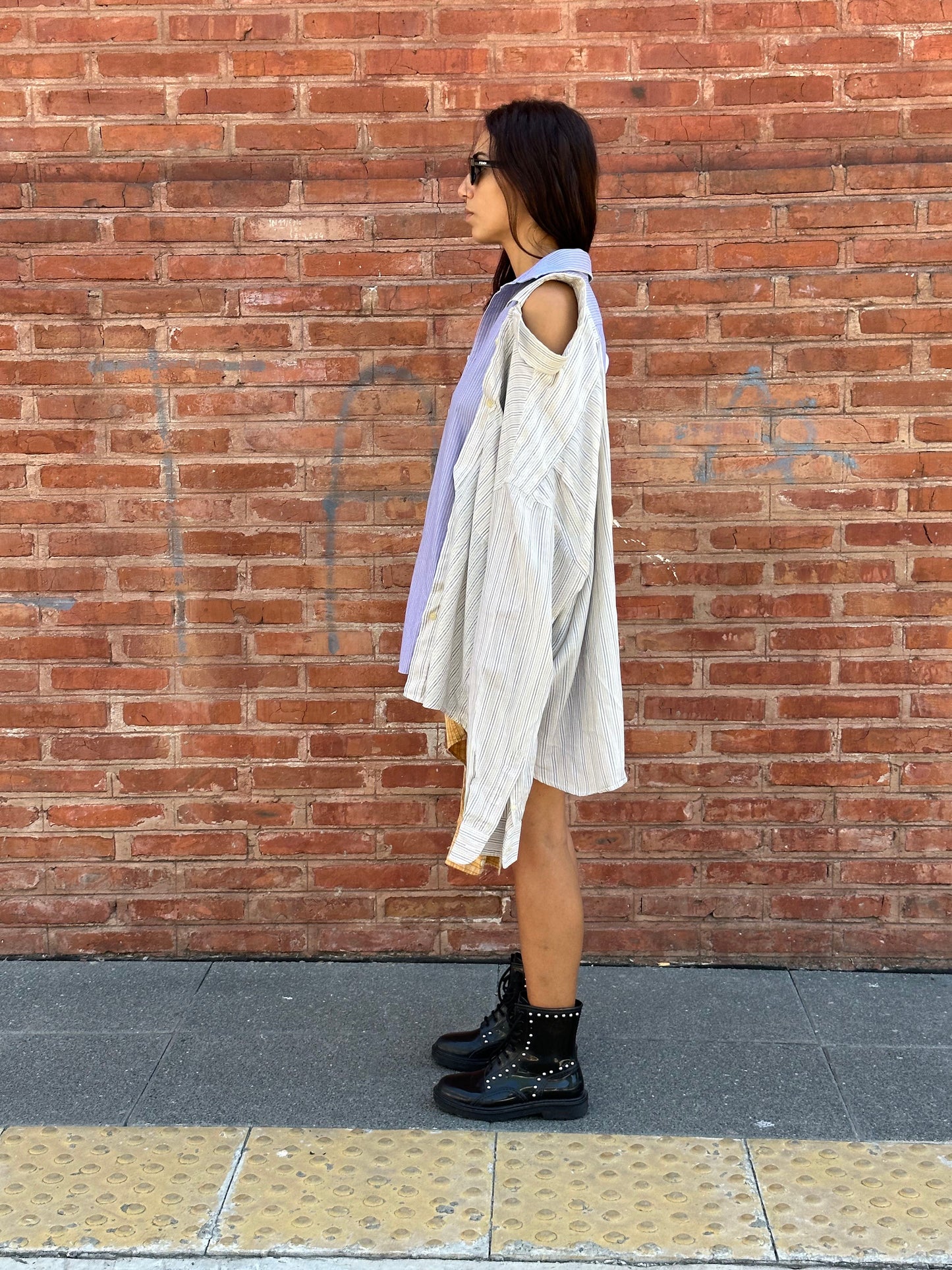 4-in-1 Experimental Cotton Shirt With Zipper