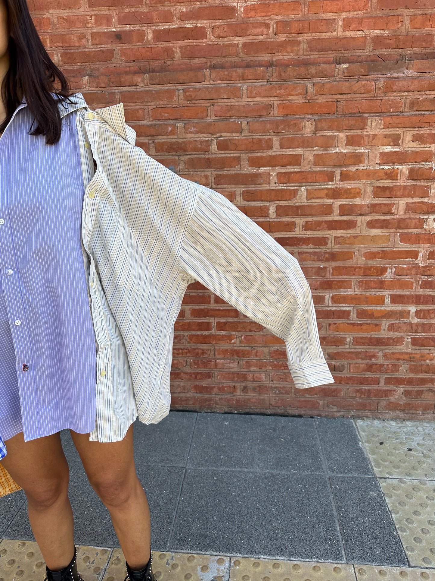4-in-1 Experimental Cotton Shirt With Zipper