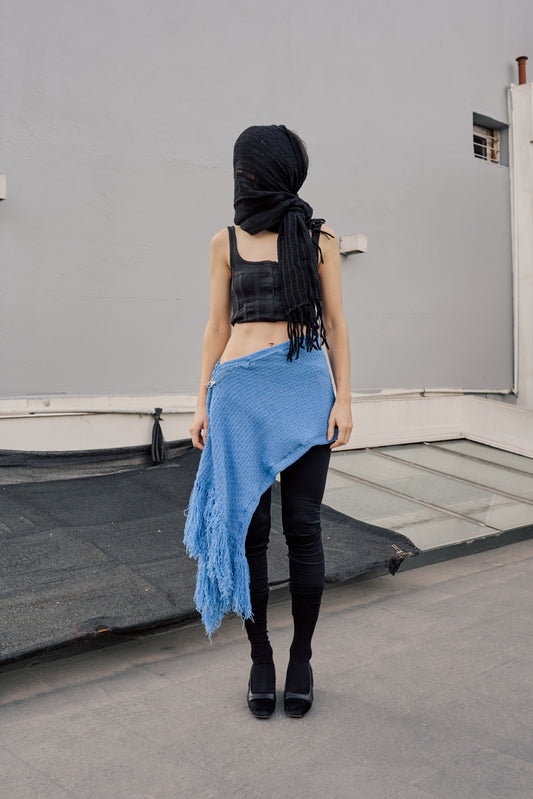 Upcycled Fringe Skirt