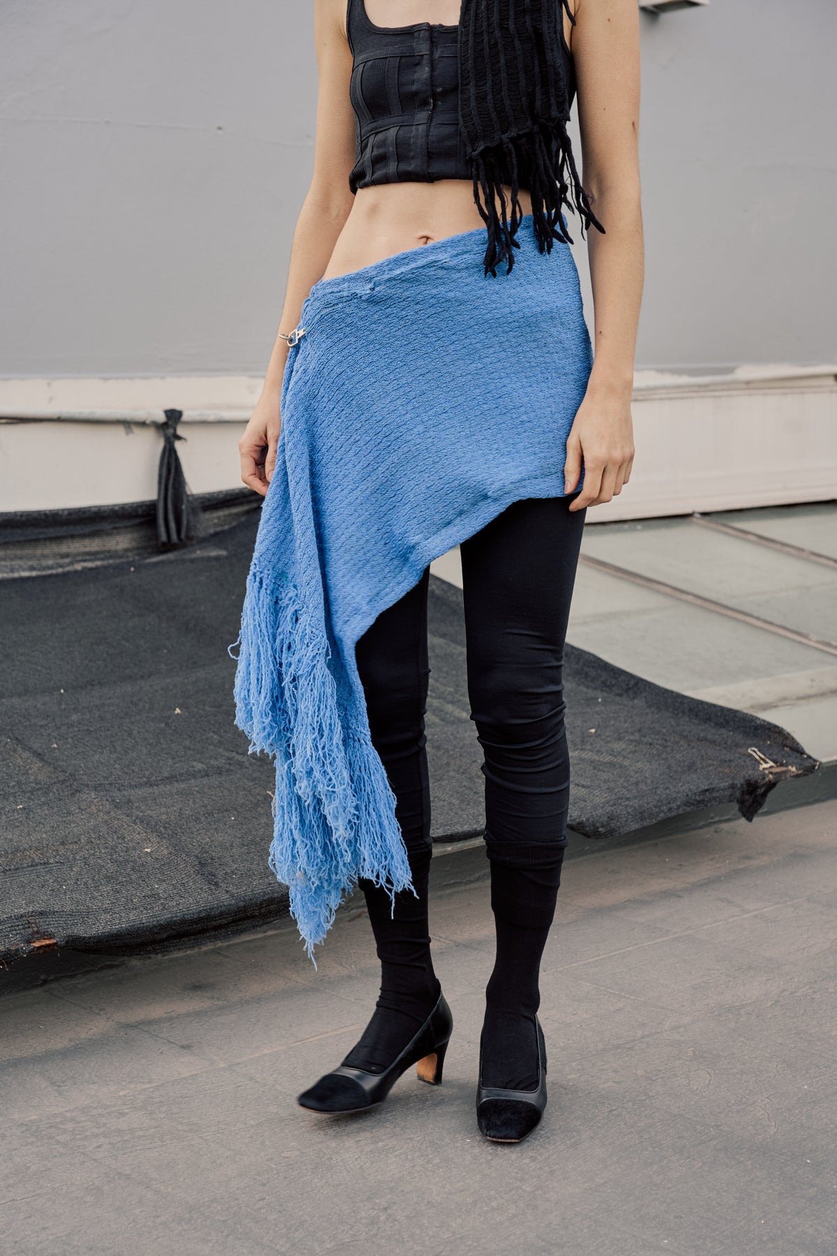 Upcycled Fringe Skirt