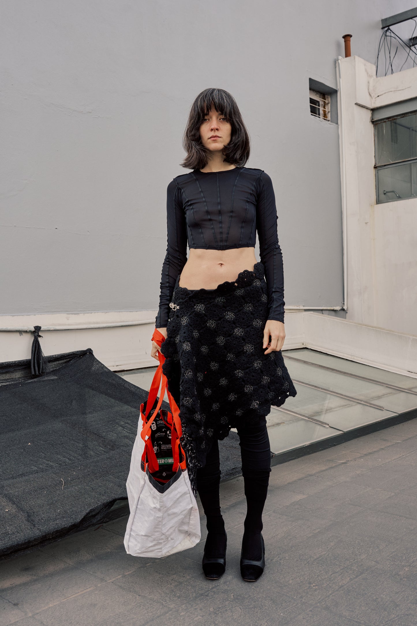 Upcycled Crochet Wrap Skirt