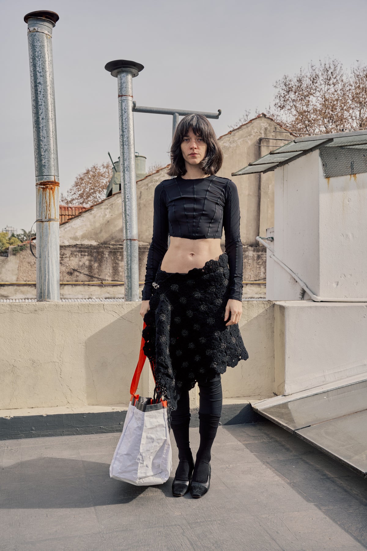 Upcycled Crochet Wrap Skirt
