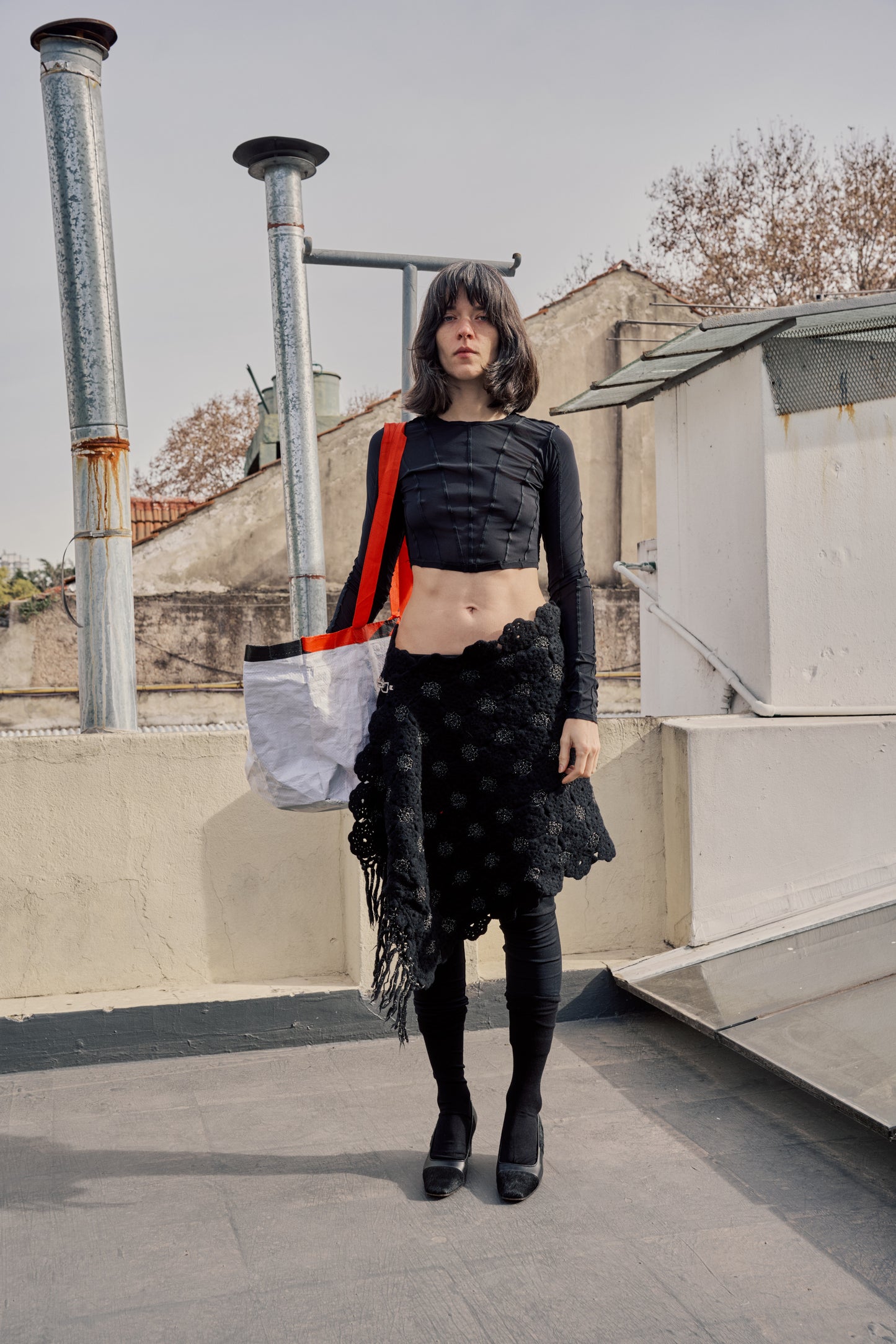 Upcycled Crochet Wrap Skirt