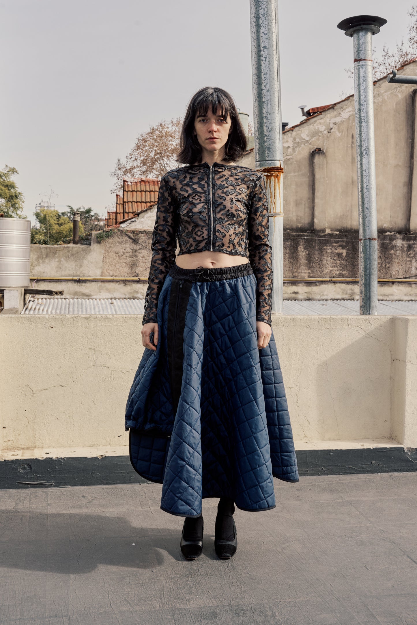 Upcycled Puffer Skirt