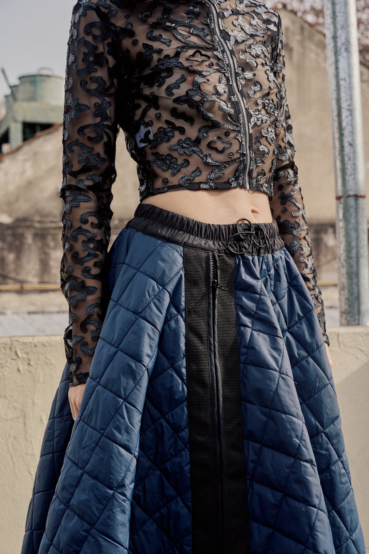 Upcycled Puffer Skirt