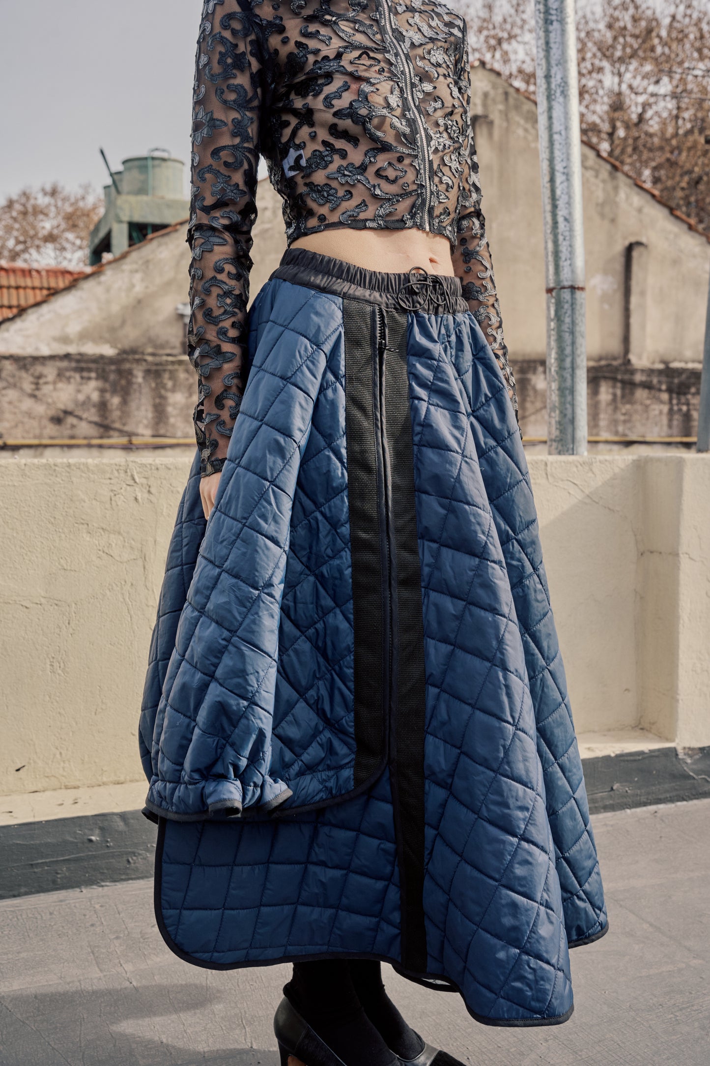 Upcycled Puffer Skirt