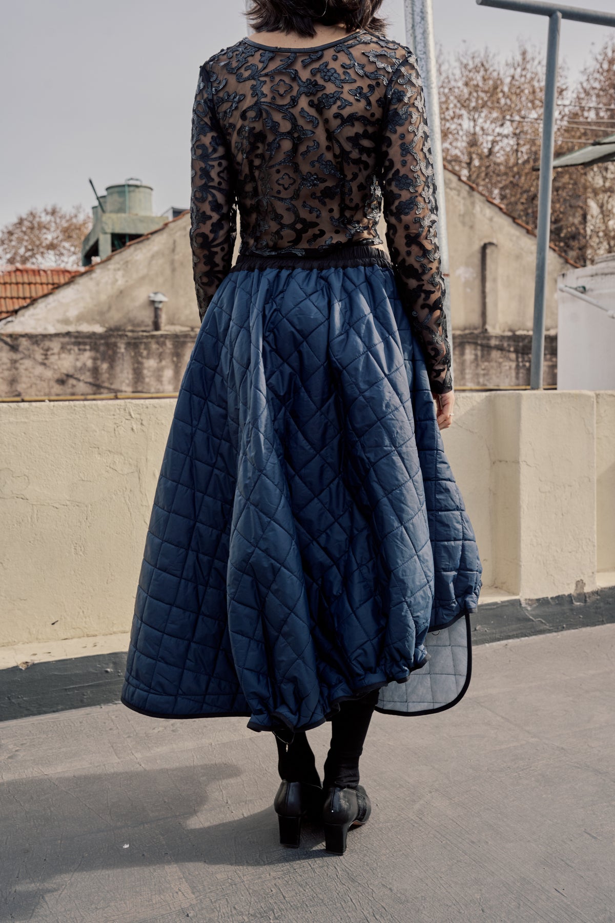 Upcycled Puffer Skirt