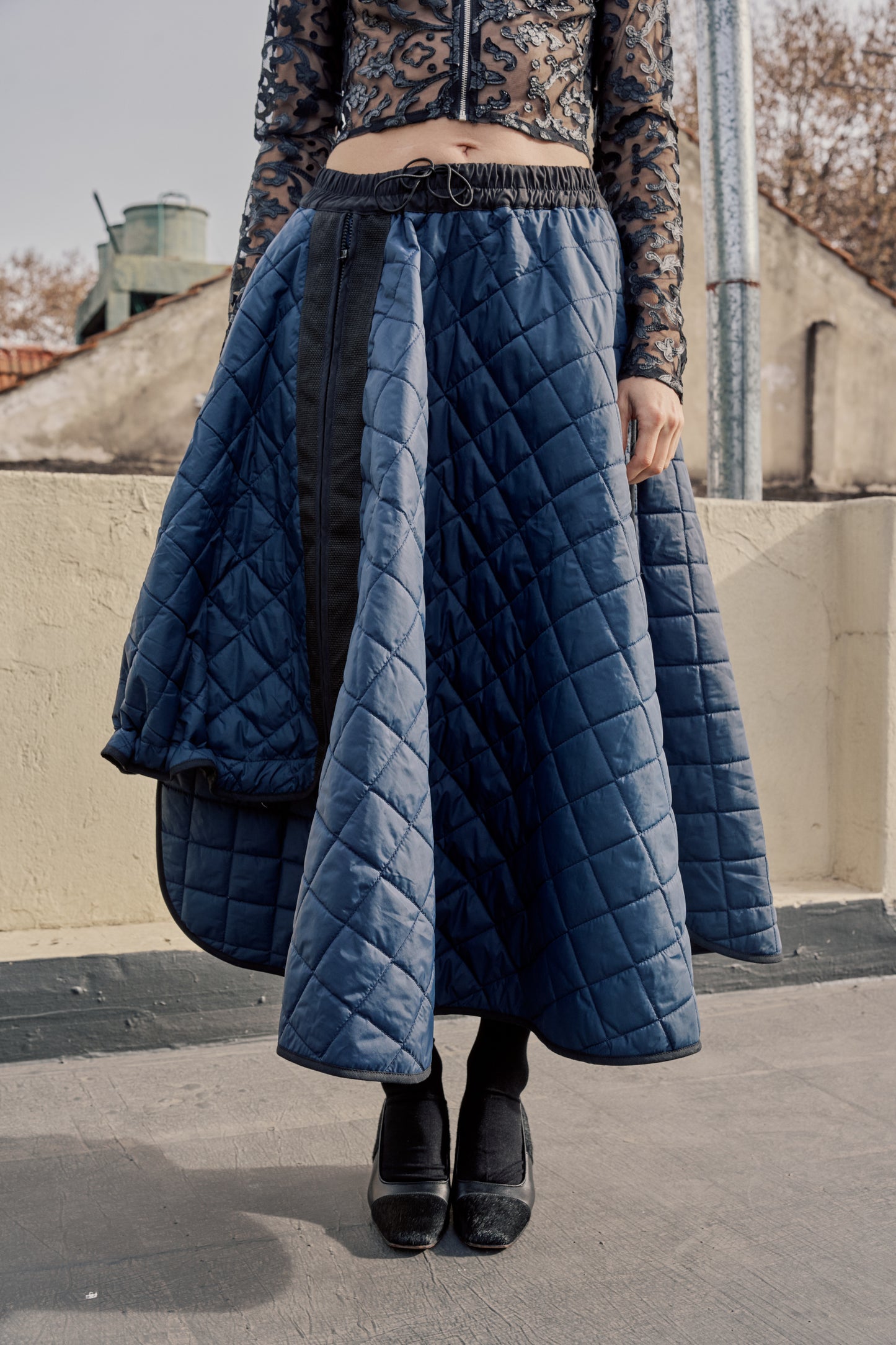 Upcycled Puffer Skirt