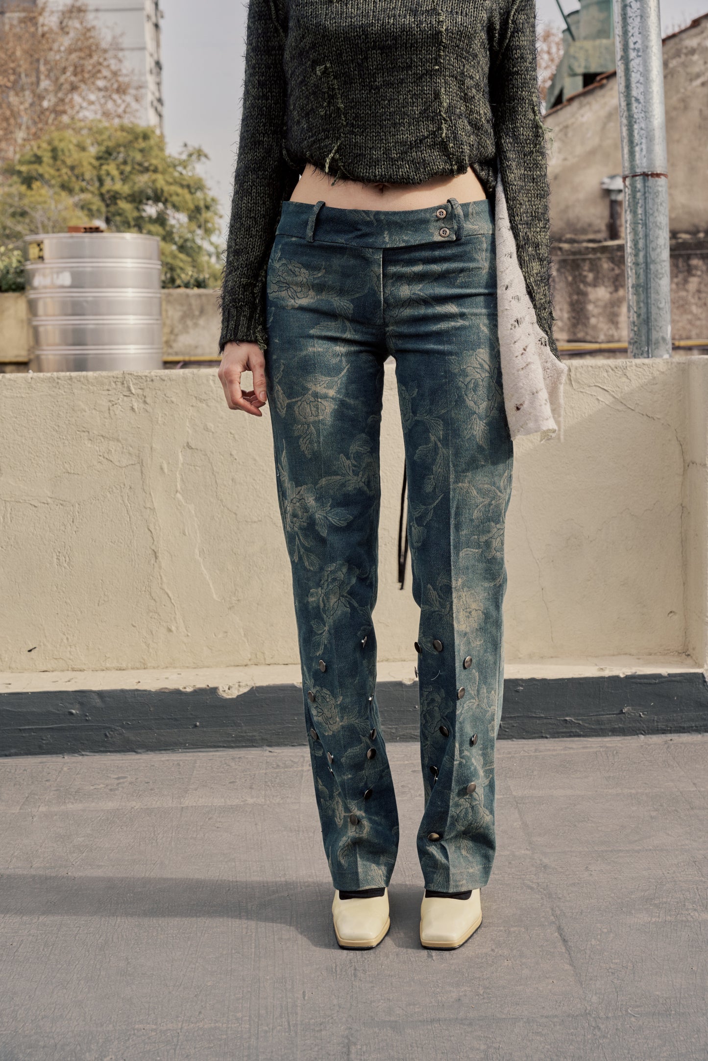 Upcycled Floral Pants
