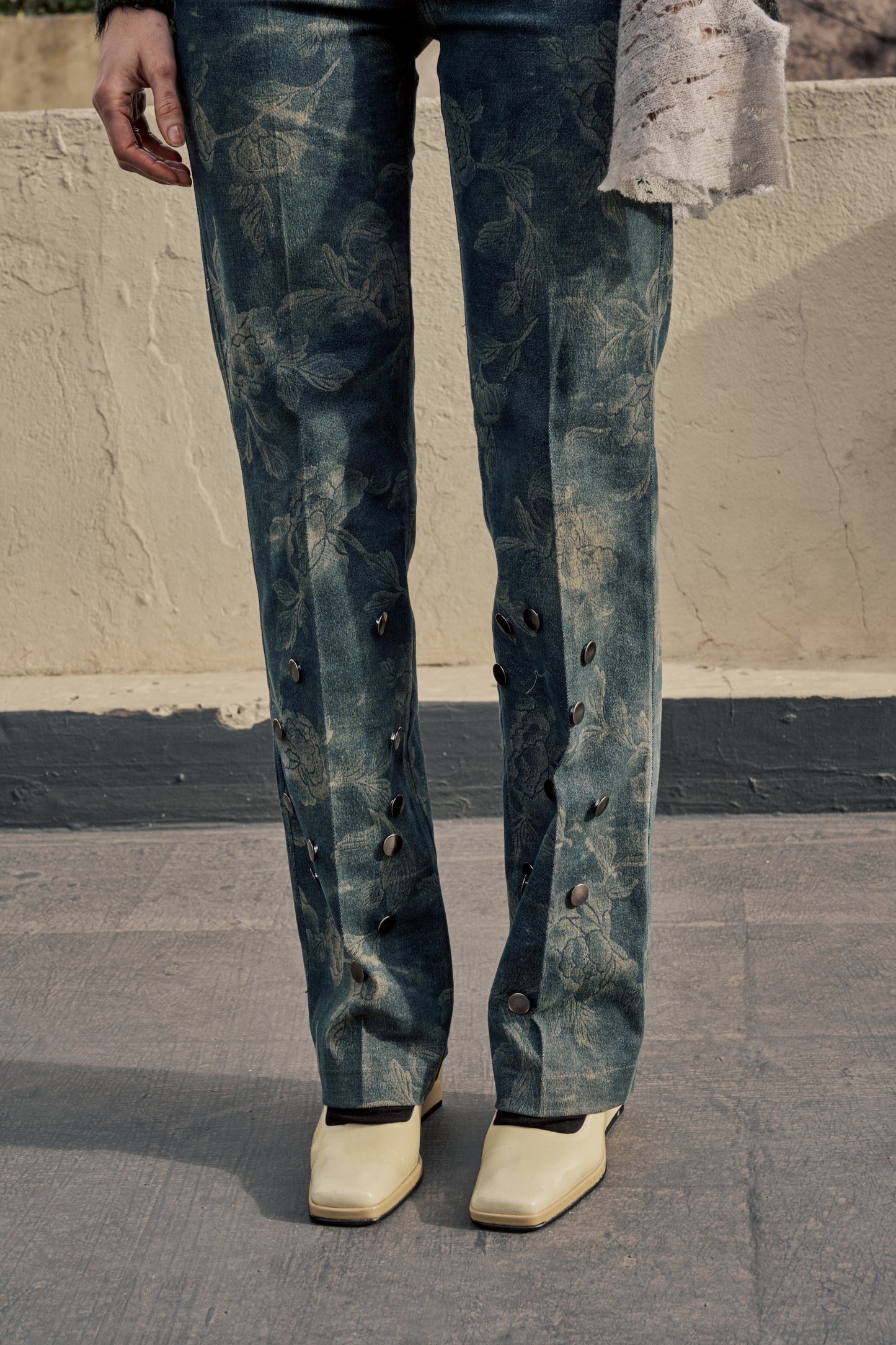 Upcycled Floral Pants