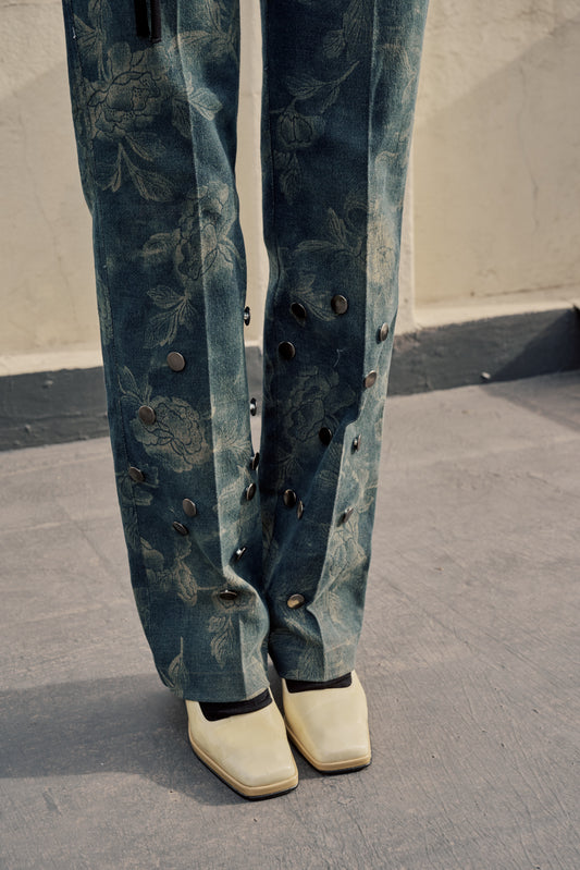 Upcycled Floral Pants