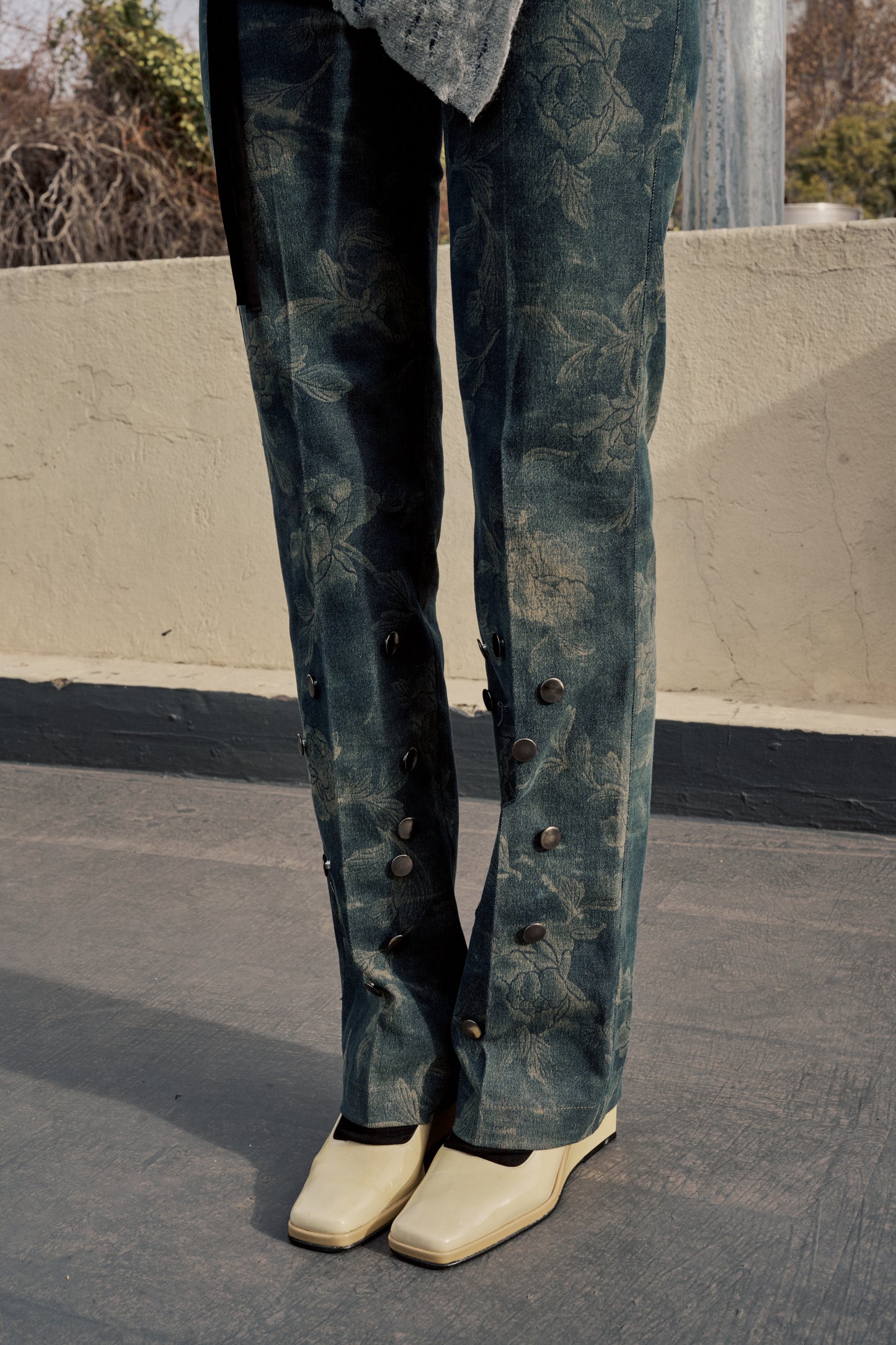Upcycled Floral Pants