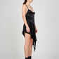 Reimagined Black Silk Dress