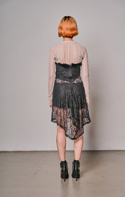 black cream dress Black & Cream Dress 017 – Alenkie