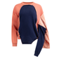 4-In-1 Maneki-Neko Punched-Holes Sweatshirt In Orange