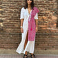 MN White Dress With Floral Prints EXP2
